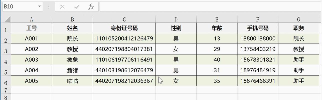 Excel表格基本操作指南（掌握Excel表格的基础技能）