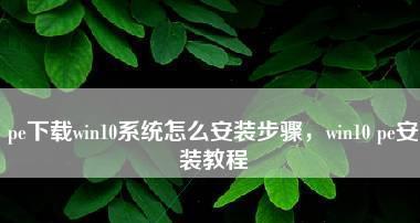 新手重装Win10系统的详细流程（简单易懂的操作指南）