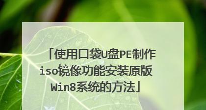 新手第一次使用U盘装系统的方法（简单易行的U盘装系统教程）