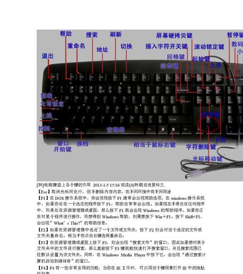 如何关闭台式电脑键盘灯（学会灵活运用键盘灯按键开关）